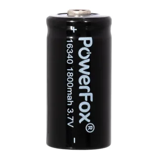 PowerFox 16340 batteries 1800 mAh – product photo 2