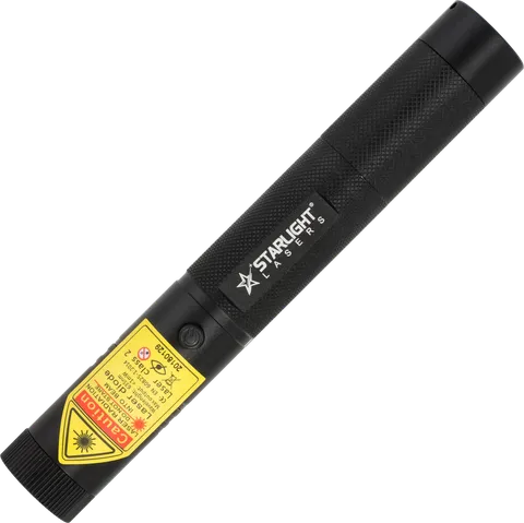 R1 Pro rechargeable red laser pointer in aluminium with charger and safety keys
